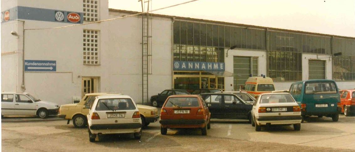Wir feiern 35 Jahre Autohaus Fischer Autohaus Fischer Betriebshof in Jena Nord 1992